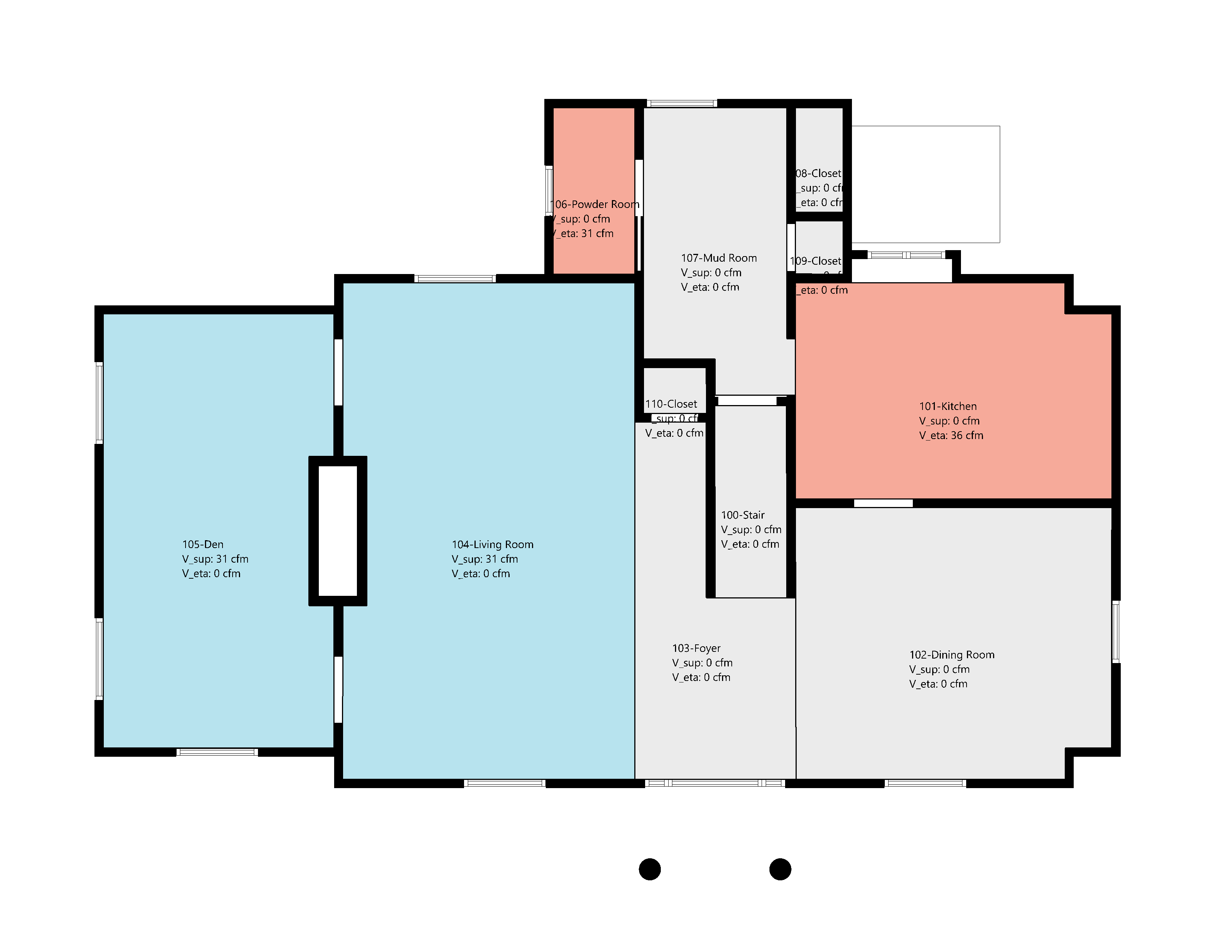 Ventilation Floor Plan - First Floor