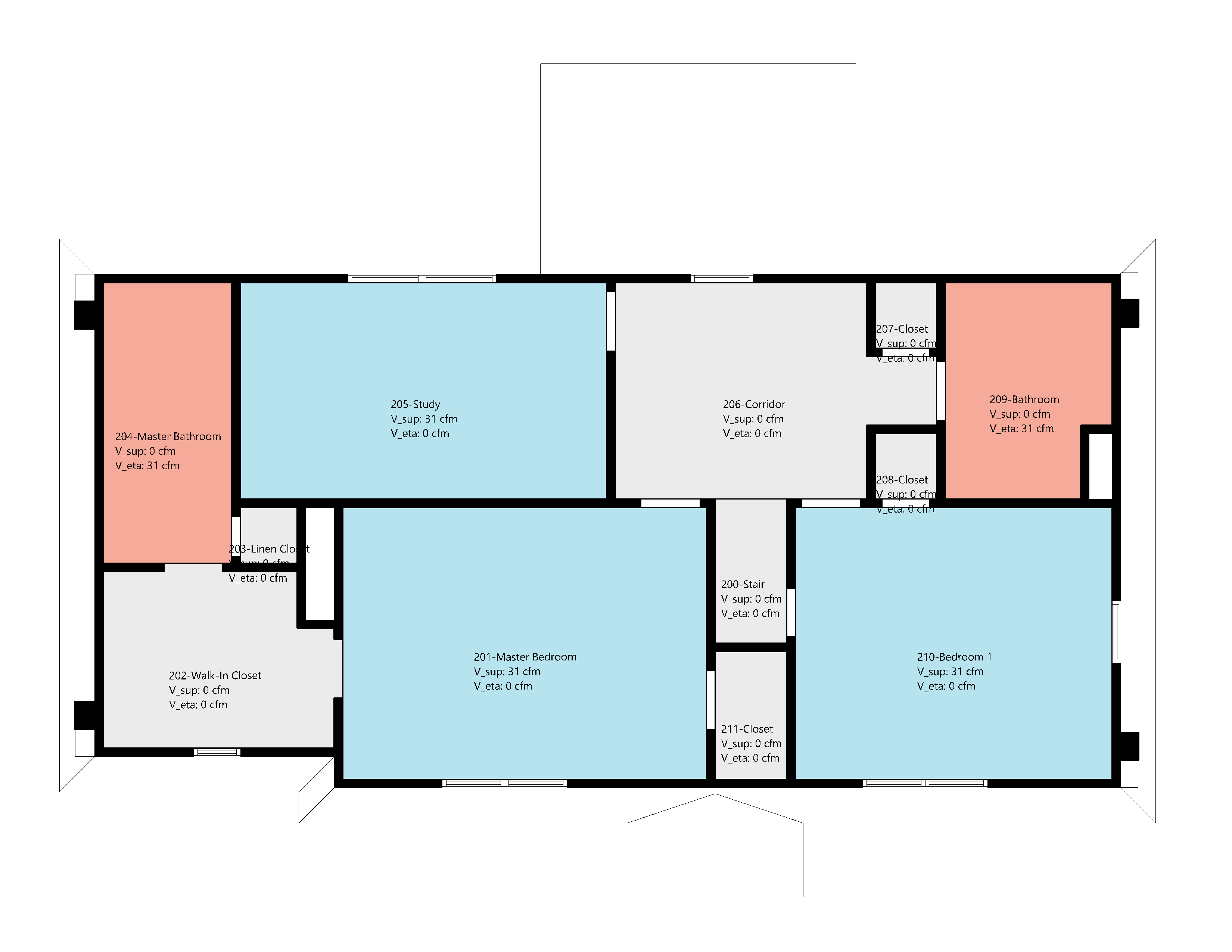 Ventilation Floor Plan - Second Floor