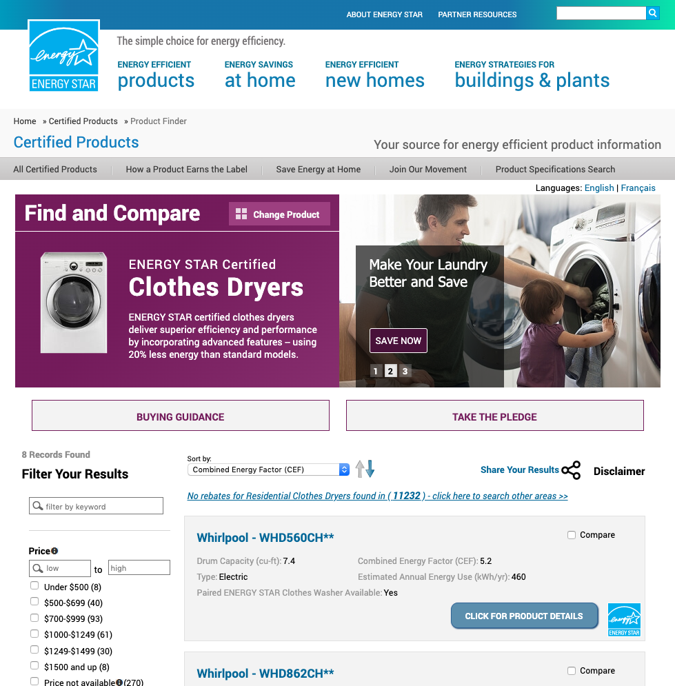 Energy Star website image